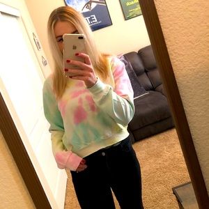 Dreamsicle tie-dye sweater NWT